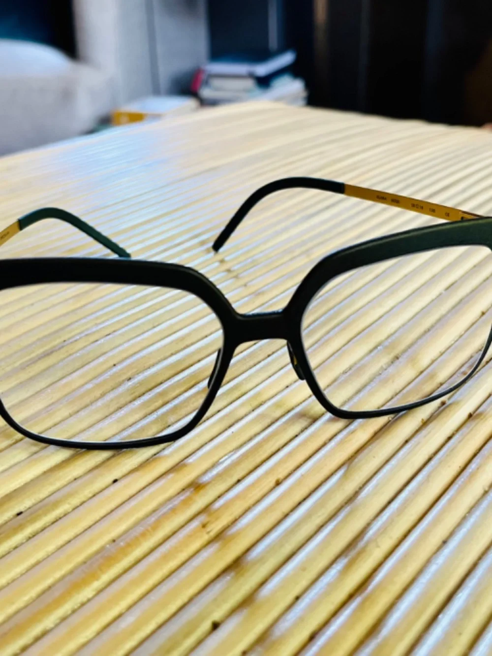 Luxury Swiss Eyeglass Frames by Götti - Style Elana - Color Moss/Gold